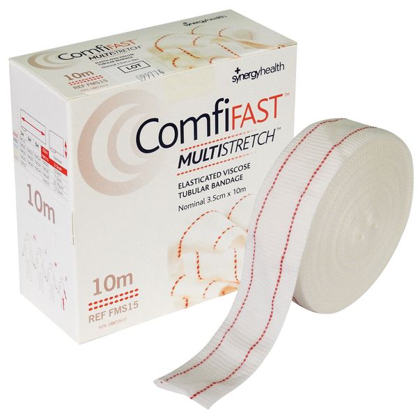 10m Comfifast MultiStretch Red Line Small Limb Elasticated Tubular Bandage 3.5cm