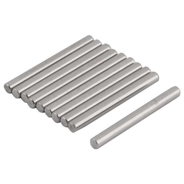 uxcell Dowel Pins, 0.1 x 1.2 inches (3 x 30 mm), 304 Stainless Steel, Hardware Parallel Pin, Pack of 10