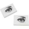 2 x 45mm 'Eye Sketch' Erasers/Rubbers (ER00041408)