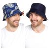 Thingimijigs Mens Reversible Blue/Pineapple Print Bucket Hat - M/L