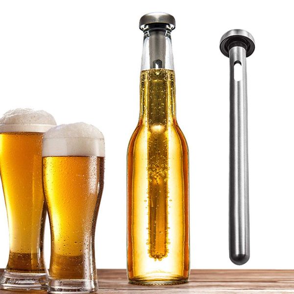 JOKBEN Stainless Steel Beverage Beer Chiller Stick Drink Bottle Rod Instant Portable Cooling Sticks Merrday Stainless Steel Tumbler Beer Brewing Wort Chiller for Home, Pool, Beach and BBQ