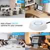 SinLoon PC Power Button Cable PC Power Button Switch for Easy Start 6.5FT Computer Motherboard Power Switch Button Extension Cord with LED Light (white)