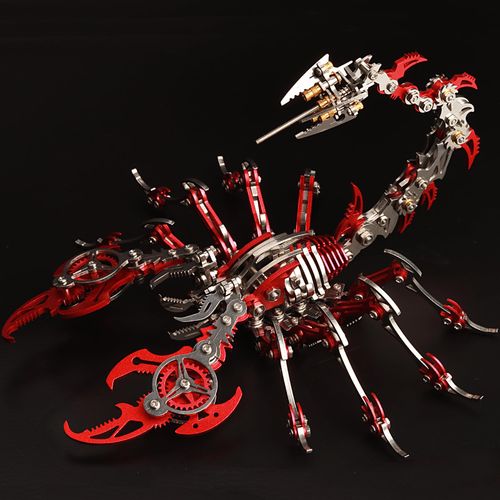 YUEZUDPO 3D Metal Puzzles for Adults, Scorpion 3D Metal Model Kits to Build DIY Colorful 3D Metal Puzzle Ornaments for Adults,Teens Birthday Christmas