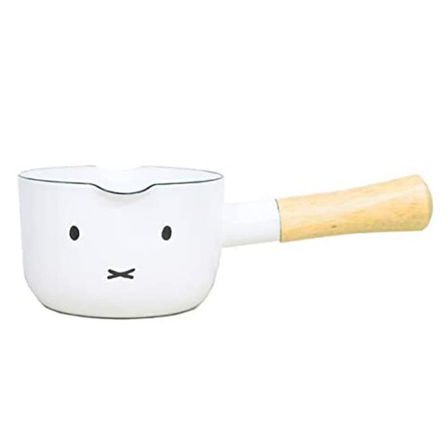 Fuji Horo Milk Pan, Single Handle, Induction Cook-top Compatible, 4.7 inches (12 cm), Miffy Face Design