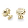 BUKOBYHE 10 Pack Kitchen Cabinet Handles Brushed Gold Cabinet Knobs Gold Drawer Knobs Solid Kitchen Hardware