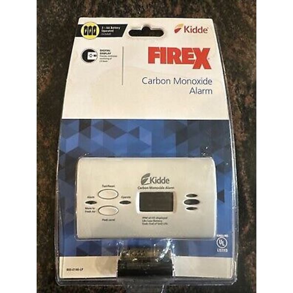 Kidde Firex Battery Operated Digital Carbon Monoxide Detector. New/SEALED