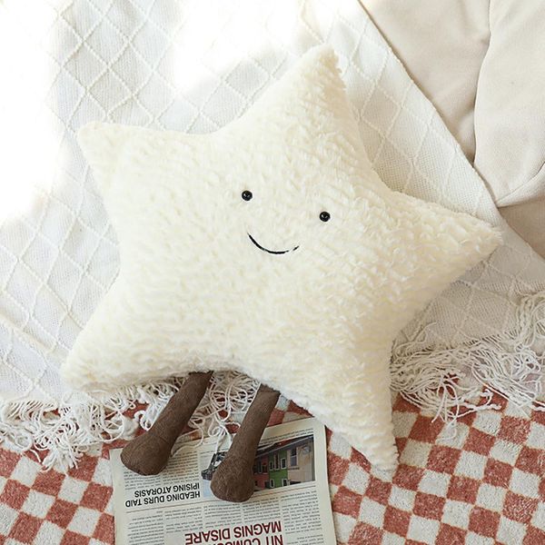 Sun Plush Pillow |Home Decor Soft Cushion |15inch Creative Sun and Star Moon Shape Plush Toys|for Children's room decoration or Birthday Gifts for boys and Girls (Star)