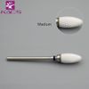 KADS 3Pcs Ceramic Nail Drill Bit Flame/Bullet Shaped Electric Rotary Nail File (1)
