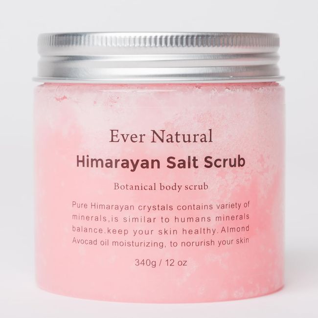 Ever Natural Himalayan Salt Body Scrub Massage Butt, Elbow, Knee, Blackhead Care, Exfoliating Care, Massage Salt, Natural Ingredients