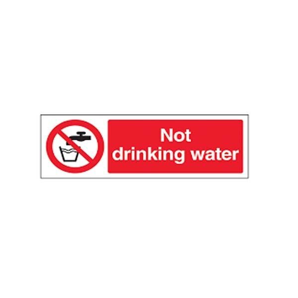 Not Drinking Water Self Adhesive Adjustable Emergency Health Safety Sign Signage