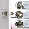 Bwintech 1 Set Ringed Mortice Door Knobs,Bronzed Finishing Pull Door Handle Knobs for Interal Doors