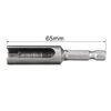 sourcing map 8mm Nut Driver, 1/4" Quick-Change Hex Shank Slotted Drill Bit Socket Wrench Tool, 2.5 Inch Length