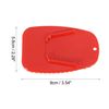 F FIERCE CYCLE 2pcs Motorcycle Kickstand Pad Stand Side Stand Extension Pad Red