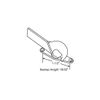 Brixwell 50-614 Gray Cast Metal Sweep Window Sash Lock