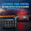 MICTUNING LED Touch Switch Panel 8 Gang Car Marine Boat Power Button Control Box