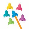 Rocket Ship Pencil Top Erasers, Stationery, 12 Pieces