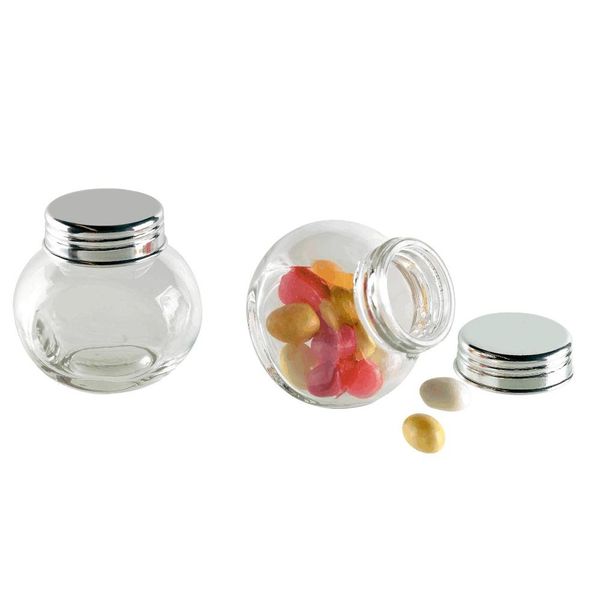 Amscan Glass Cruets, 12 pieces, Clear