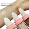 Weixinbuy Highlighter Powder Stick, Polvo De Hadas Glitter Patting Fairy Highlight Smooth Three-Dimensional Shimmer, Sparkly Natural for Face Body Eyes Collarbones Glow, 01# White, 9 g(Pack of 1)