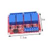 5 Pcs Relay Module with Optocoupler High Low Level Trigger (CH4,12V)