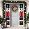 Esteopt Nutcracker Christmas Decorations - Outdoor Wall Decor & Gifts - Nutcracker Soldier Model Hanging Banners