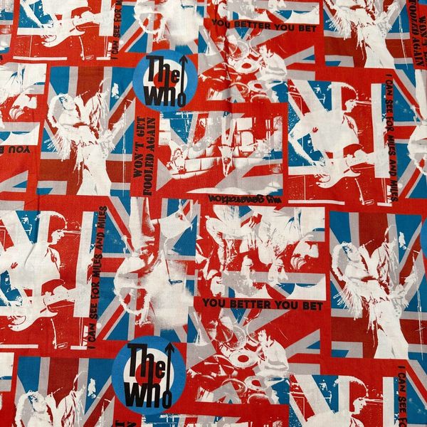 1 Yard The Who Flag Band Cotton Fabric Springs Creative By the Yard