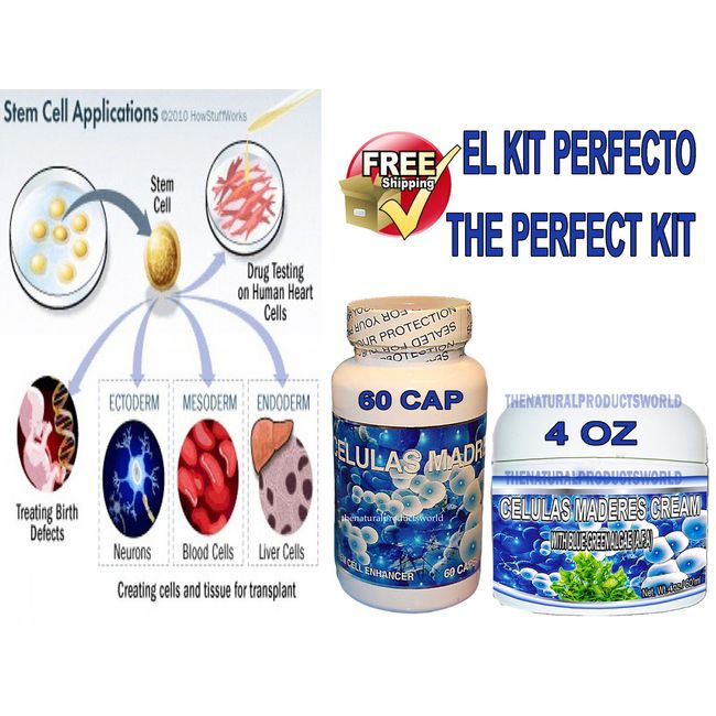 CELULAS MADRES CELL100%NATURAL, AFA,Capsulas,Cream,Biox,BACTERIUM PLUS,SANICELL