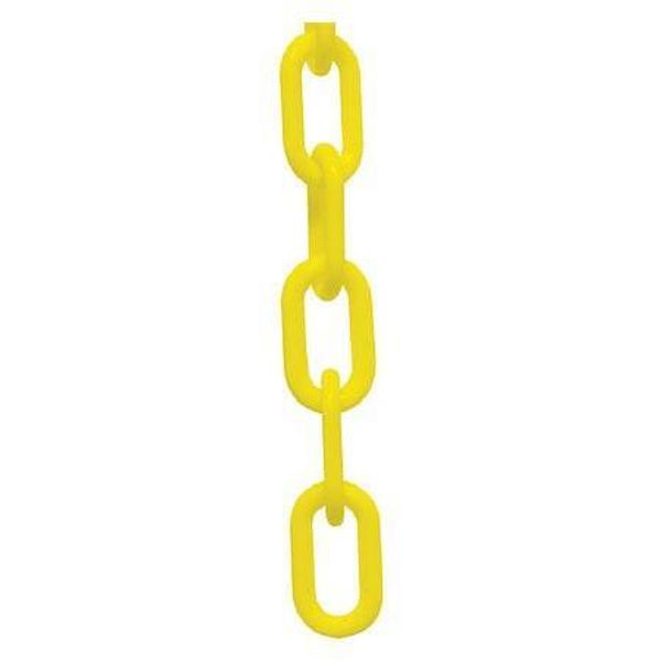 Zoro Select 30002-25 Plastic Chain,1-1/2" Sz,25 Ft. L,Yellow