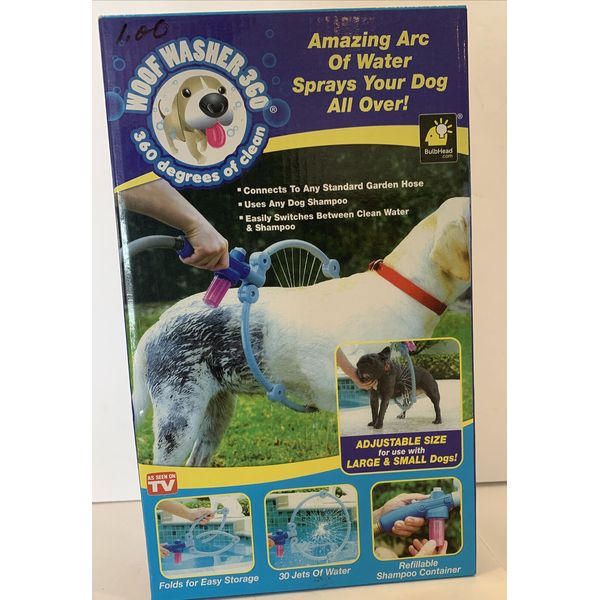 Woof Washer 360 Perfect Dog Washing Station Adjustable Attach To Any Garden Hose