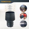 POWERTEC 70408 Threaded Coupler Adapter, Tapered Reducer for 2-1/2" to 2-1/4" ID