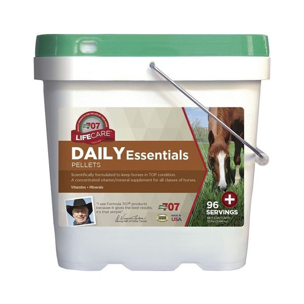 Formula 707 Daily Essentials Equine Supplement, 12lb Bucket – Complete Vit