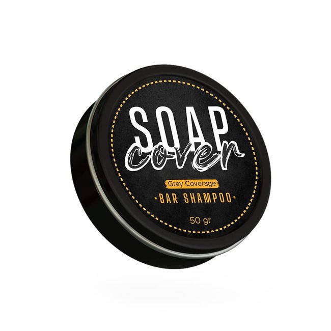 SOAP COVER SoapCover, Gray Hair Coverage Soap, Hair Darkening Compressed Soap Bar, Bar Soap for Gray Hair 1.7 Oz