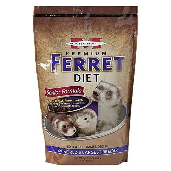 Natural Complete Nutrition Premium Ferret Diet Food for Seniors, Highly Diges...