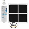 6 Pack Air Filter & LT700P Water Filter for Kenmore 79572053110