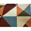 TEXTILE KITCHEN RUG (nonskid back) (20"x30") MULTICOLOR TRIANGLES # 1, rect, WW