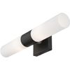 Lighting, 10102-04, Aero, ADA Vanity Sconce, Black with Brushed Nickel Accent
