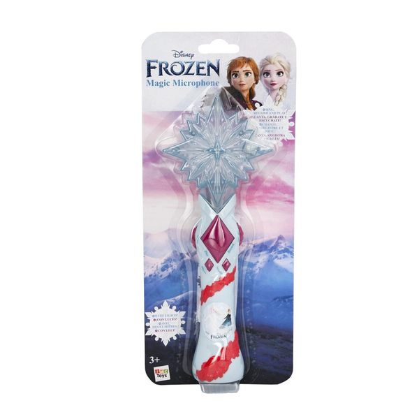 IMC Toys Frozen Recording Microphone with Light Effects and Melodies, Sing with Elsa & Co., Magic Handheld Microphone in Frozen Design, Batteries Included, Toy for Children from 3 Years