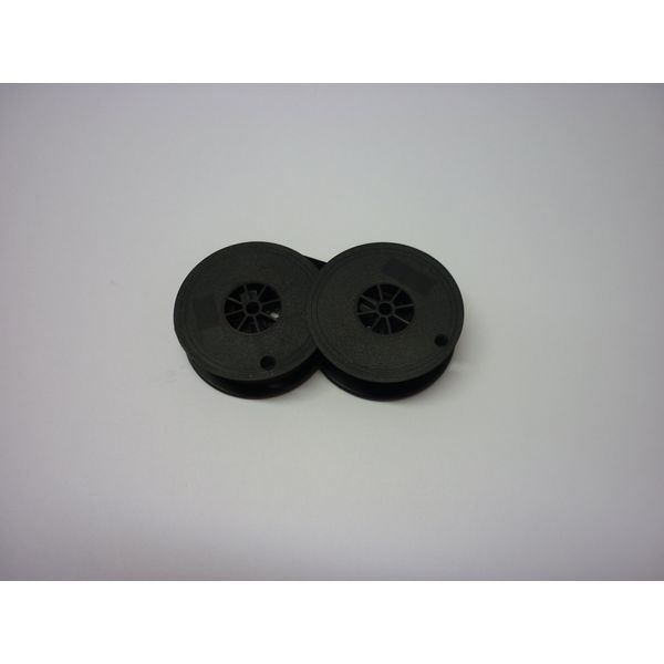 1 X Hermes 3000 Typewriter Ribbon, Compatible, Black and Red, Twin Spool