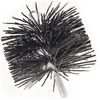 Imperial BR0181 Chimney Brush, Black Polypropylene, 6 In. Round - Quantity 1