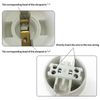 2 Pcs E14 Lamp Holder Light Fitting Parts Bulb Holder Socket Pendant Socket Lampshade Ring for Most Light Bulbs