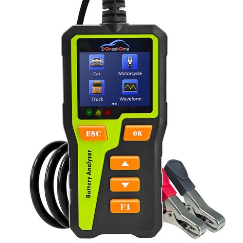 DonosHome DH310 12V Car Battery Tester 5-30V 100-2000 CCA Load Tester Automotive Battery Analyzer AGM Lithium Gel Alternator Digital Battery Charging&Cranking System Tester for Auto Truck Motorcycle
