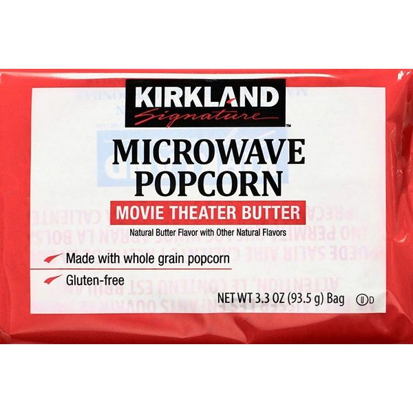 Kirkland Microwave Popcorn 3.3 Ounce Bags - 8 Bags