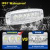 Flush Mount Boat LED Light Spreader 2 Pack Marine LED Spotlights
