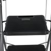 5 Step Non-Slip Stool Ladder with Handrails 330 lbs folding Tool Tray Platform