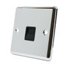 AET CPCTELMBL Polished Chrome Classical Telephone Master Black Insert-BT Phone Socket, 240 V