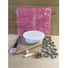 Cake Decorating Turntable 12 Cutters Pastry Mat Rolling Pin Spatula 6 Icing Tips
