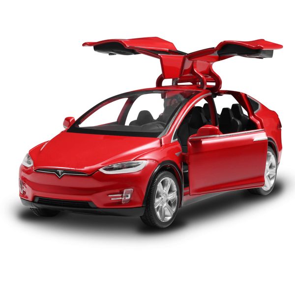 SASBSC Toy Cars Model X 1:32 Pull Back Vehicles Diecast Car Model Car Toys for Boys and Girls 3 to 12 Years Old Red