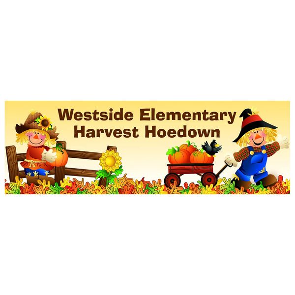 Harvest Hoedown Fall Custom Banner - Medium - 1 Piece