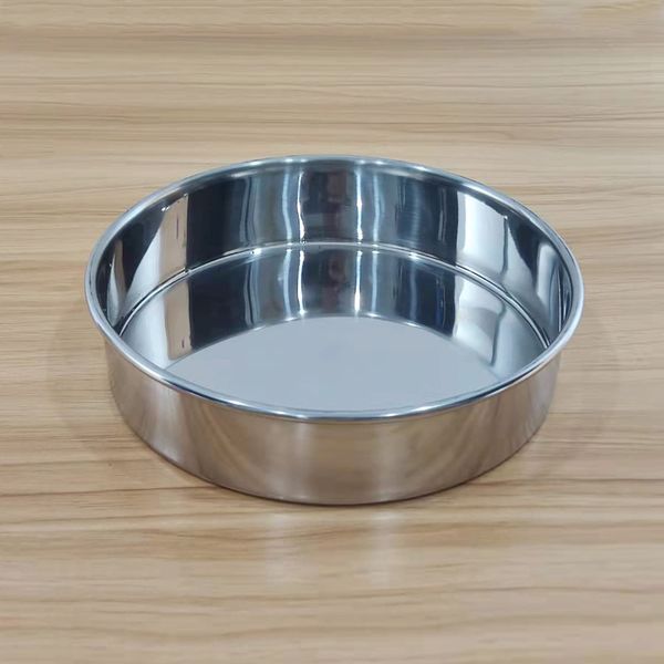 LABALPHA Lab Sieves Pan with Lid, 12'' Diameter, 304 Stainless Steel