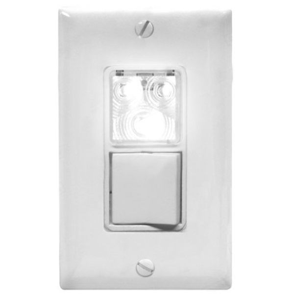 INTERMATIC EL300W in-Wall Power Failure Light with Switch, White