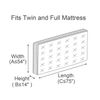 ComfortHome Mattress Bag for Moving and Storage, Twin and Full Size, 2 Pack Clear